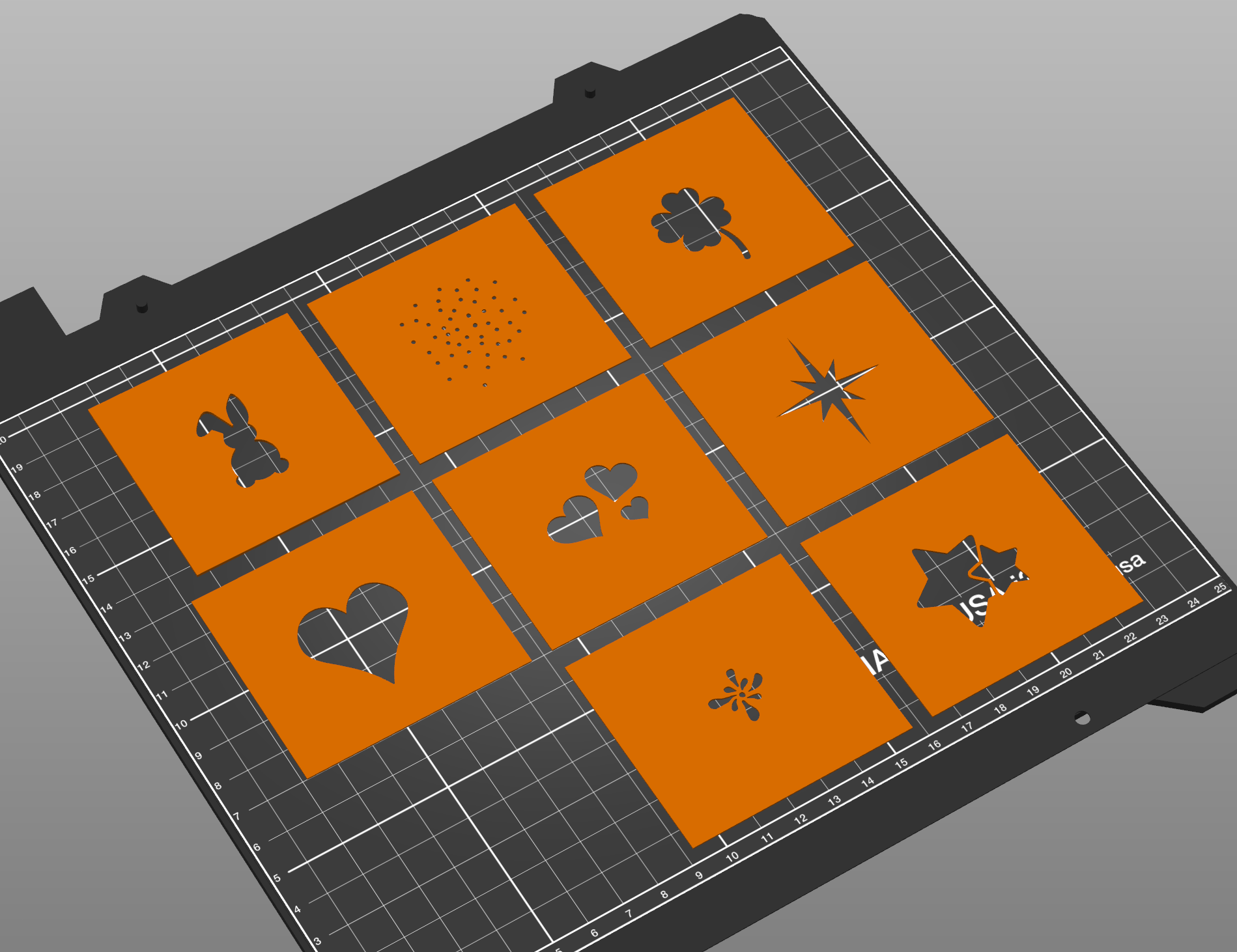 Miniatura 13 do modelo 3D Easter egg spray paint stencils