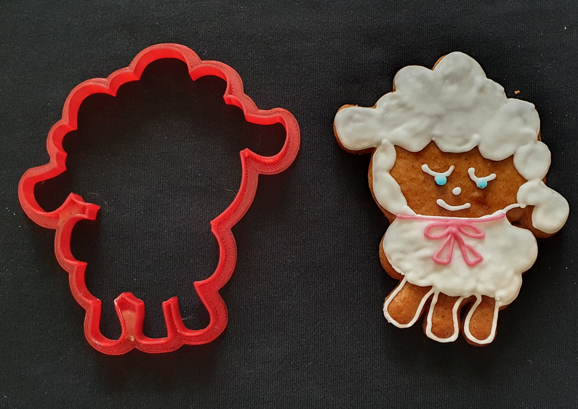 Sheep cookie cutter