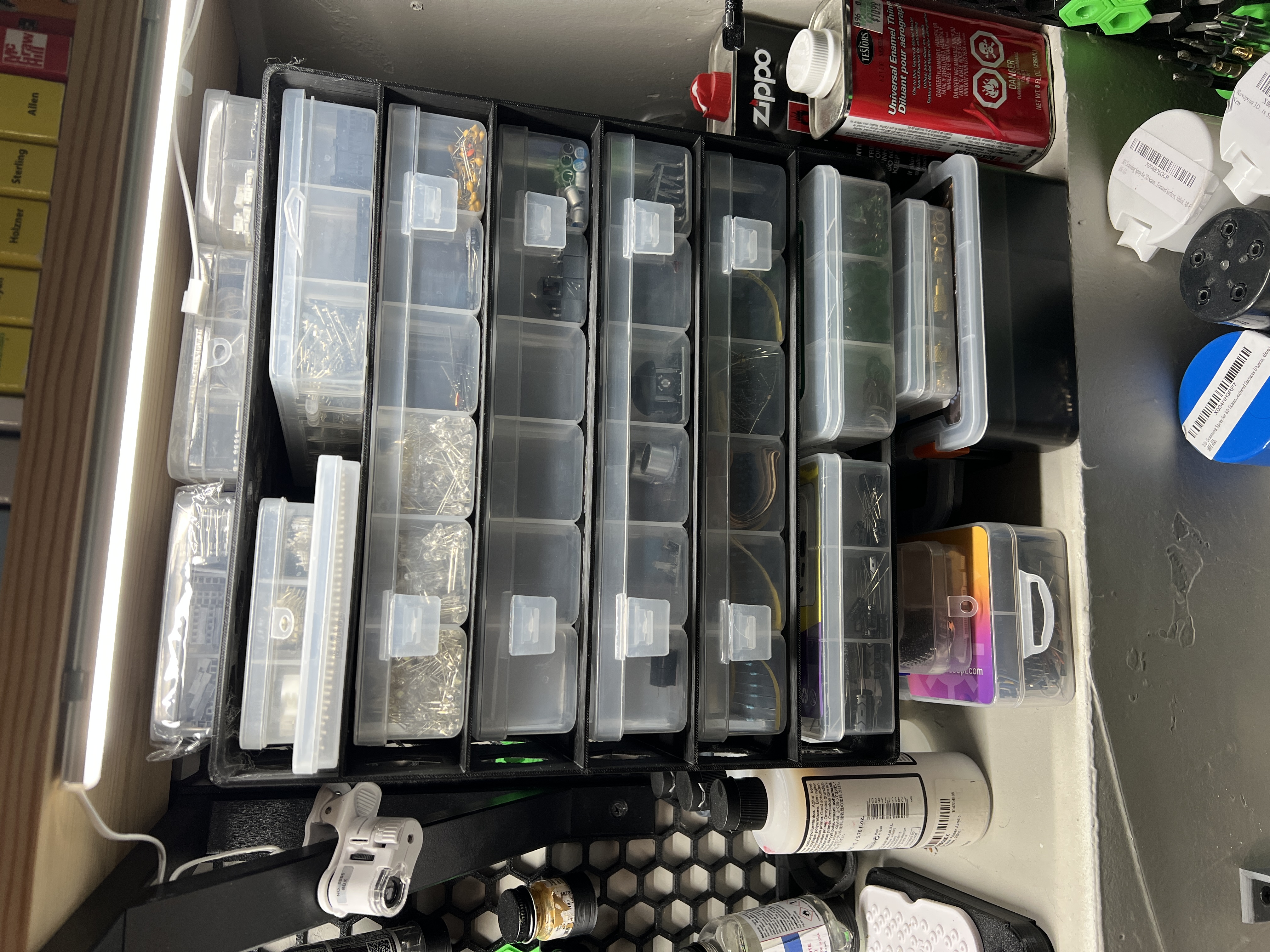 HSW Bin shelf - STEP file included for customization.