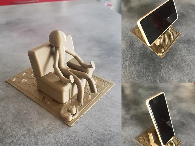 SITTING STICKMAN PHONE/TABLET STAND