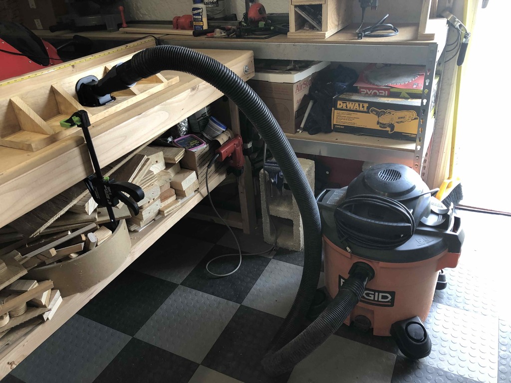 Rigid shop vac adapter for "Exhaust for router table by cahoon" by
