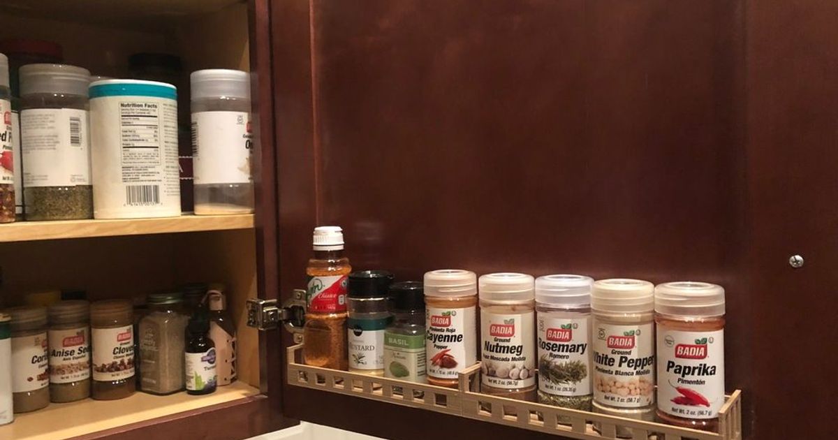 Spice Rack For Larger Bottles by MeesterEd Download free STL model