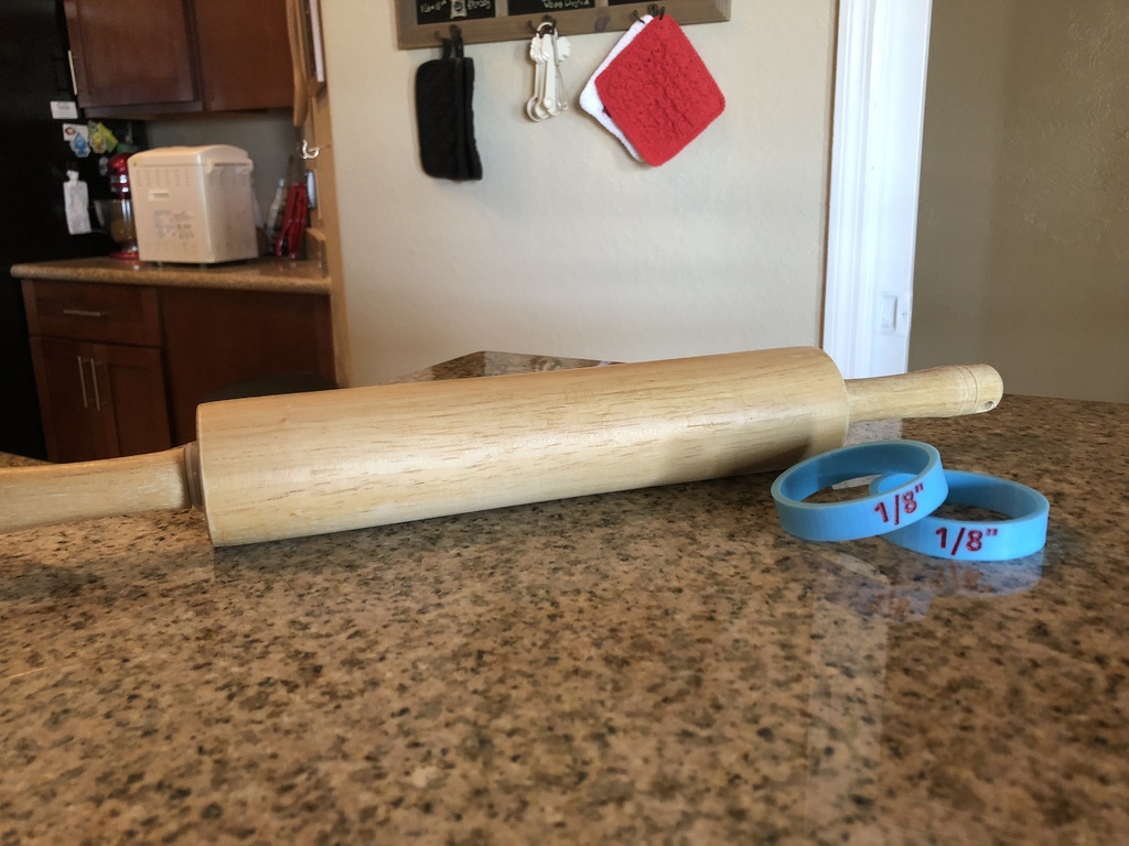 Rolling Pin Spacer Set by MeesterEd Download free STL model