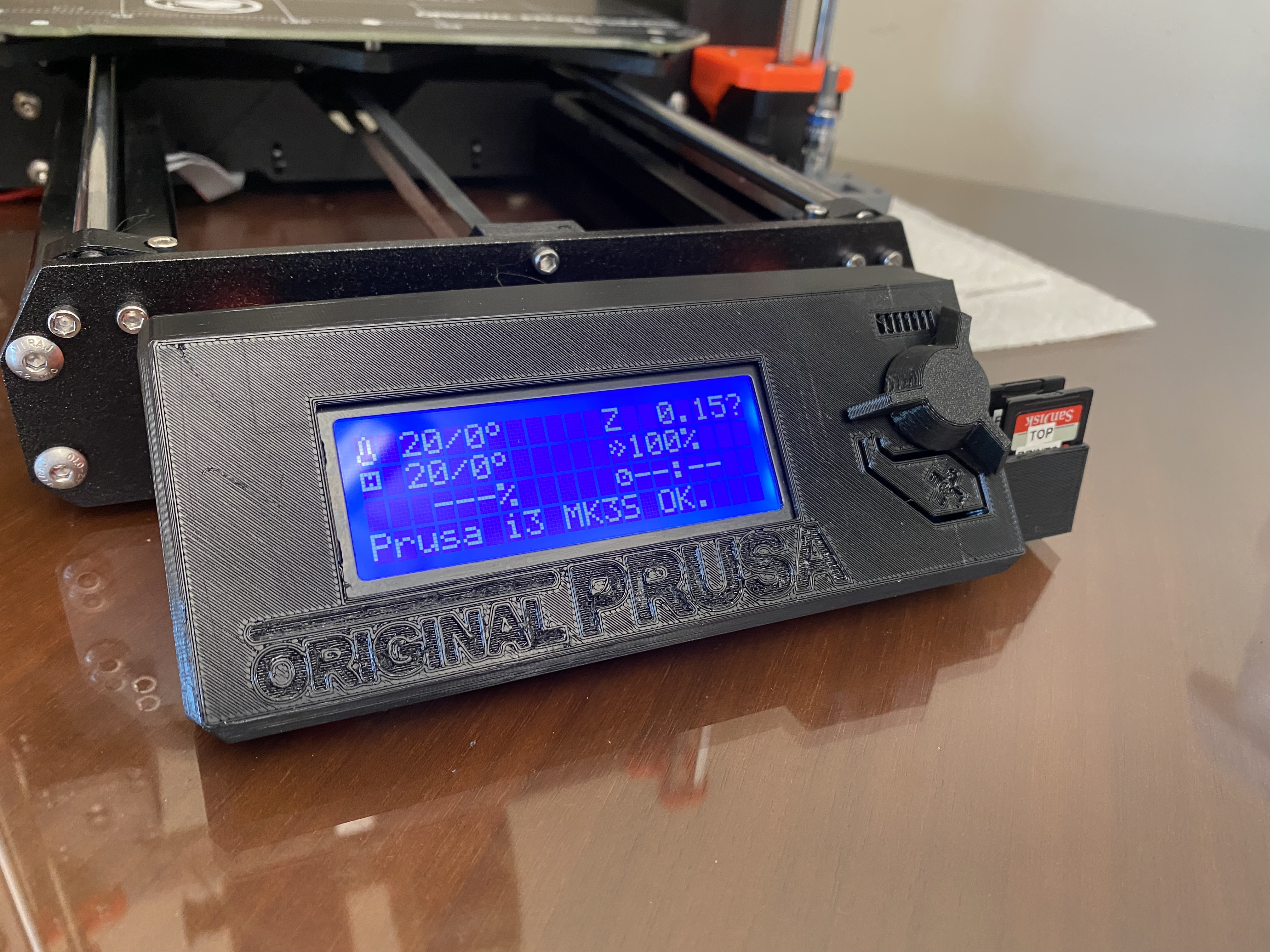 MK3 LCD Cover with SD Storage