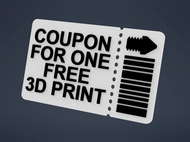 Free 3D Print coupon (remade)