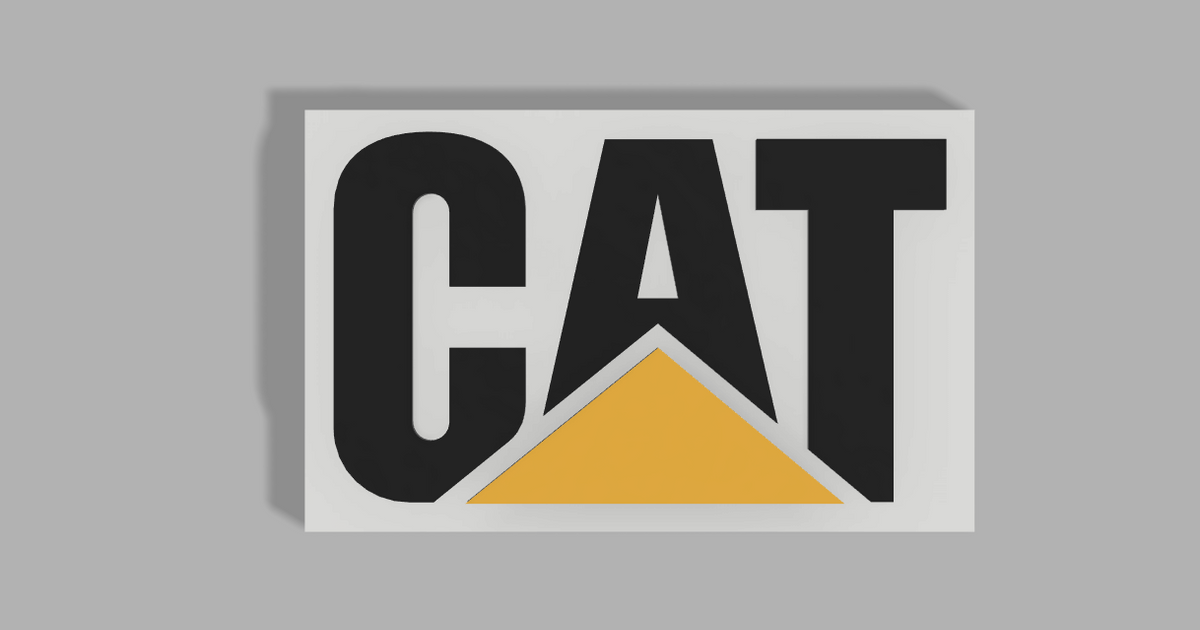 CAT Logo by stinger81 | Download free STL model | Printables.com