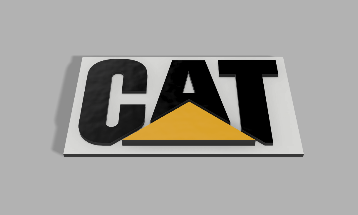 CAT Logo by stinger81 | Download free STL model | Printables.com