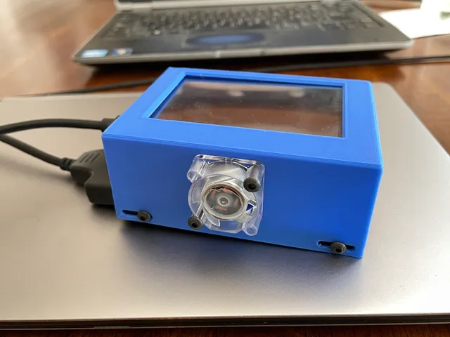 Raspberry Pi 4 case for a touchscreen and an external SSD