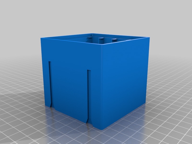 Miniatura 3 do modelo 3D stackable storage box drawer 4 slots