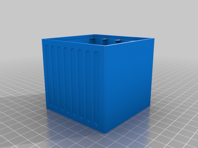 Miniatura 7 do modelo 3D stackable storage box drawer 4 slots