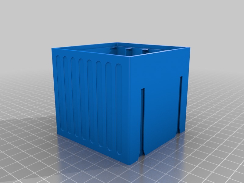Miniatura 9 do modelo 3D stackable storage box drawer 4 slots
