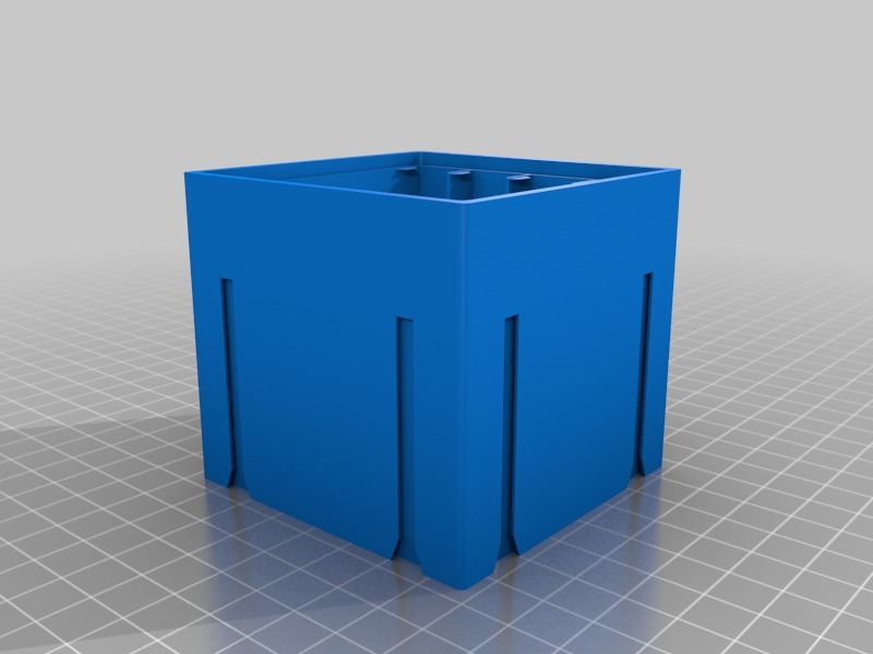 Miniatura 13 do modelo 3D stackable storage box drawer 4 slots