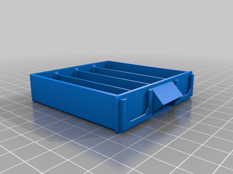 Miniatura 19 do modelo 3D stackable storage box drawer 4 slots