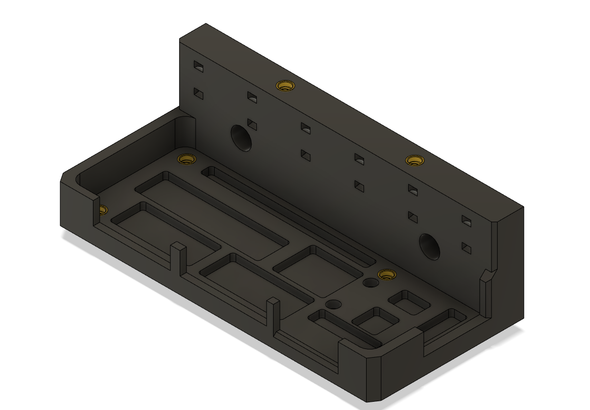V3D Divider PCB Enclosure Body (heat insert version)