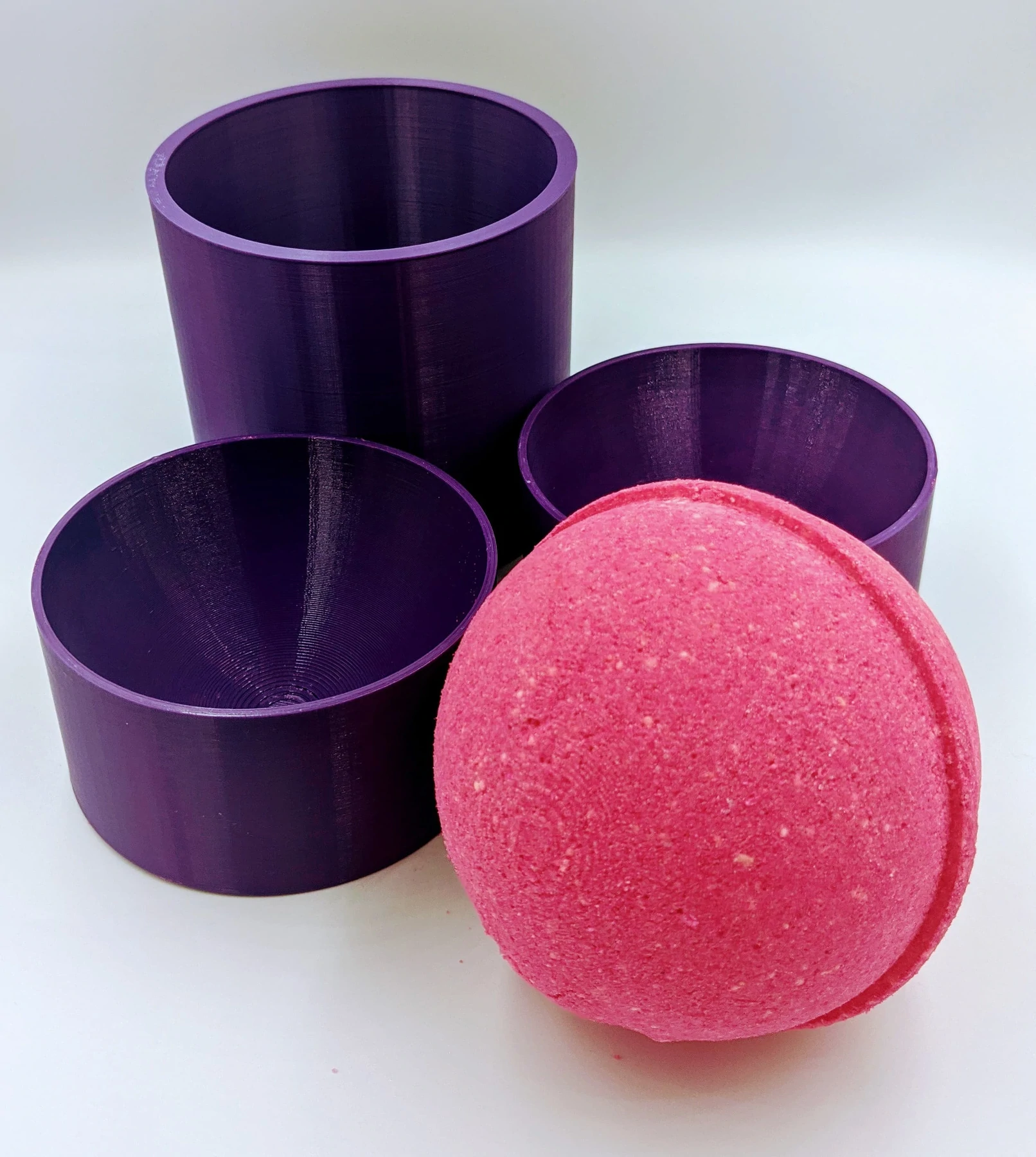 Round Indent Bath Bomb Mold in 3 Sizes 