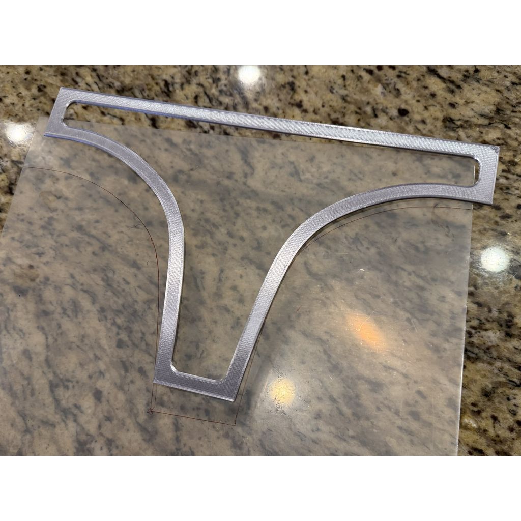 Visor Template for Mandalorian Helmet