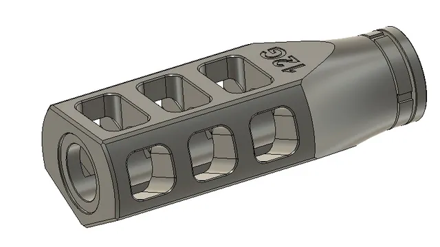 Muzzle Brake for 12 Guage Slug Gun, (Shotgun)