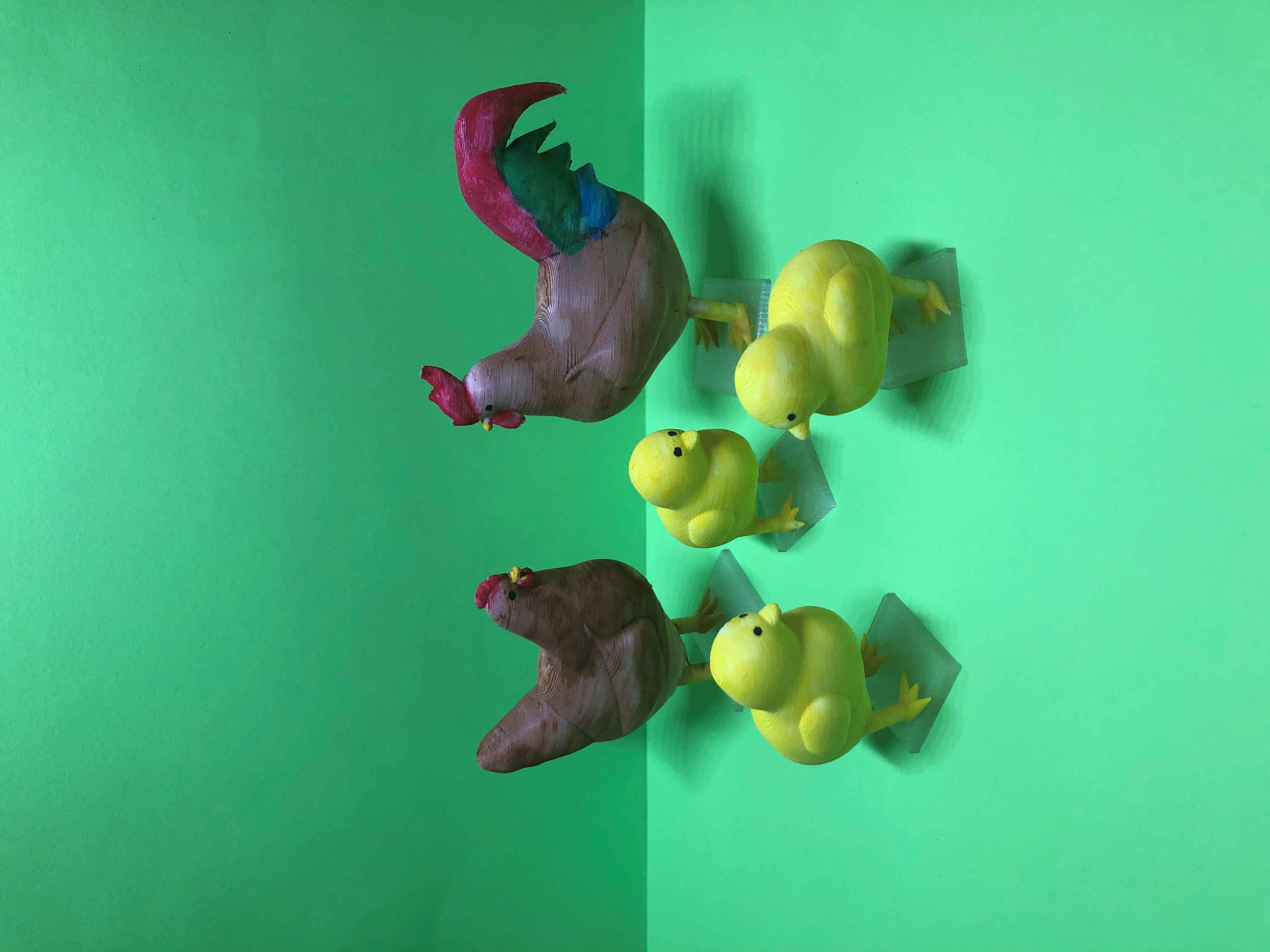 Easter Chicken Family