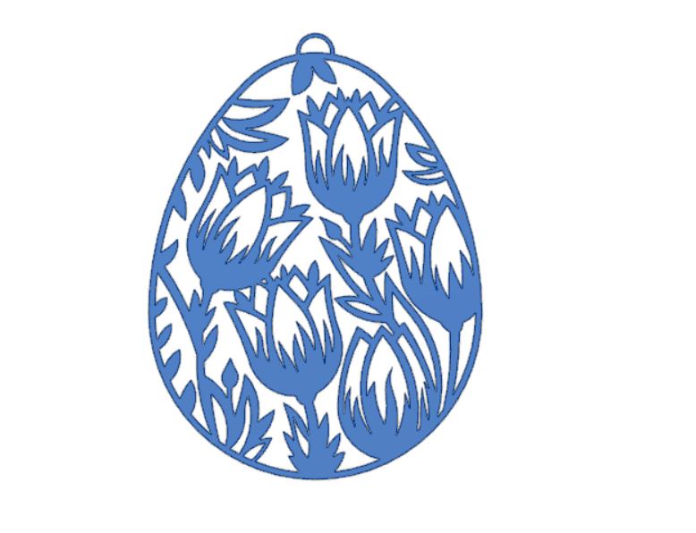 Ei mit Tulpen - Easteregg