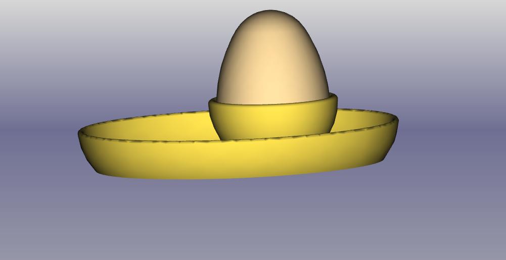 Miniatura 3 do modelo 3D Simpler Eierbecher mit Untersatz