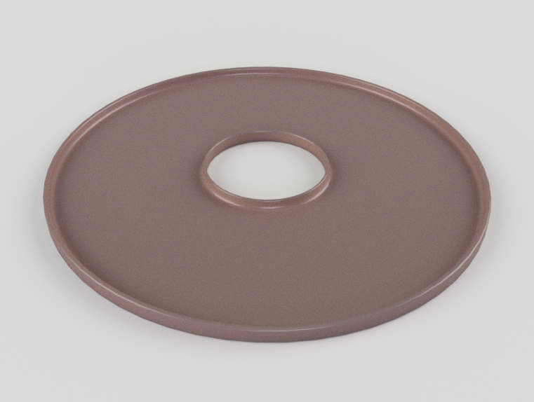 190mm Round flower pot with hole saucer