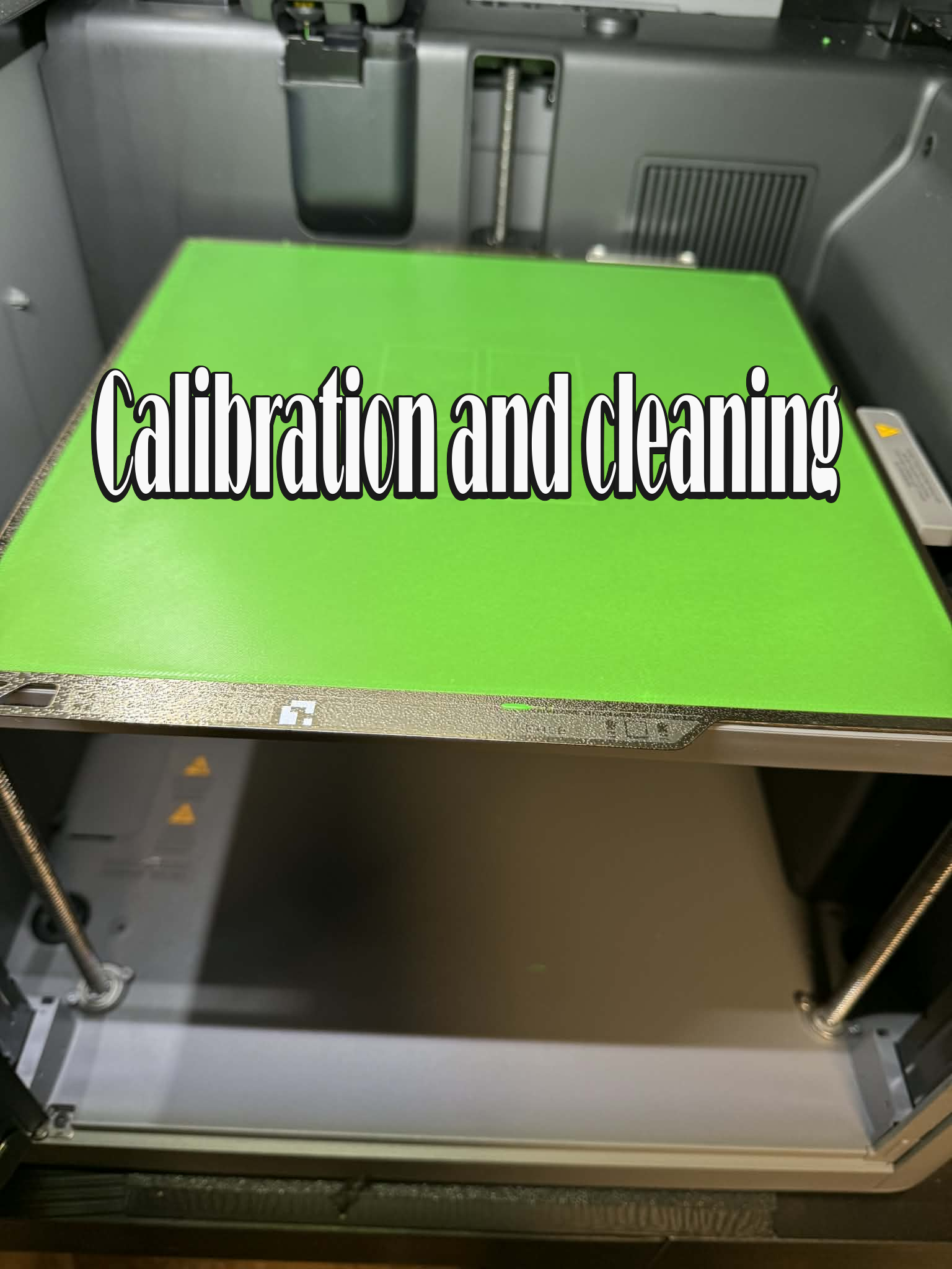 First layer for calibration and cleaning the bed