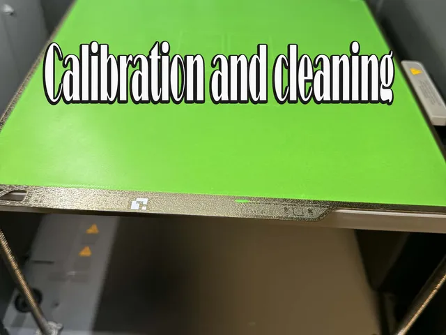 First layer for calibration and cleaning the bed