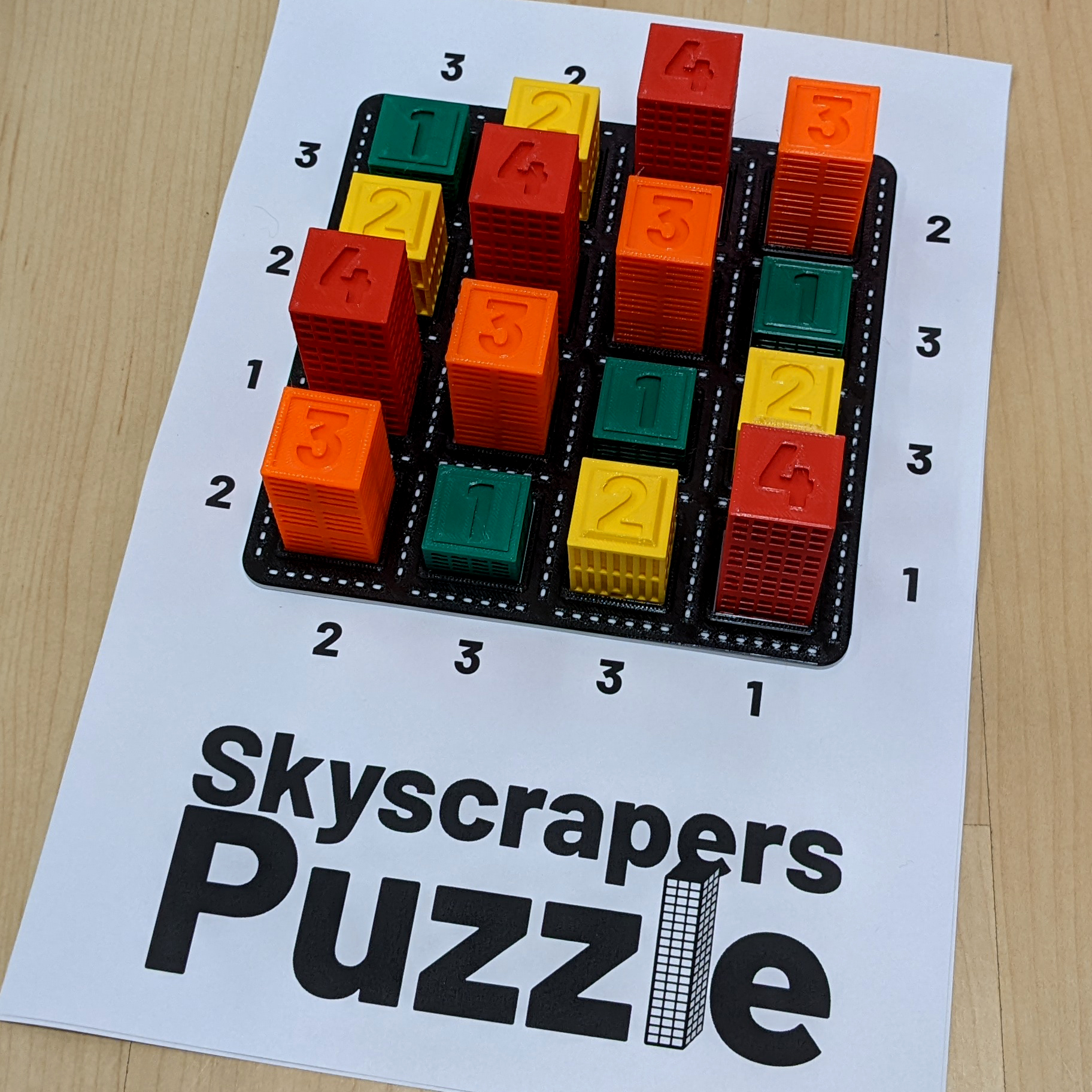 Skyscrapers Puzzle