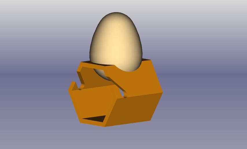 Miniatura 5 do modelo 3D Sechseck  Eierbecher