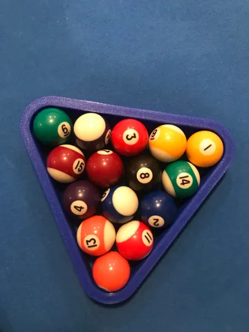 Pool Triangle - model for any size ball