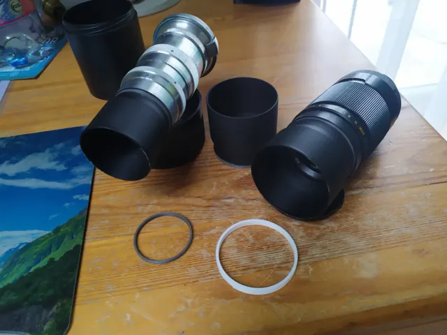 Threaded lens hoods M52, M40.5