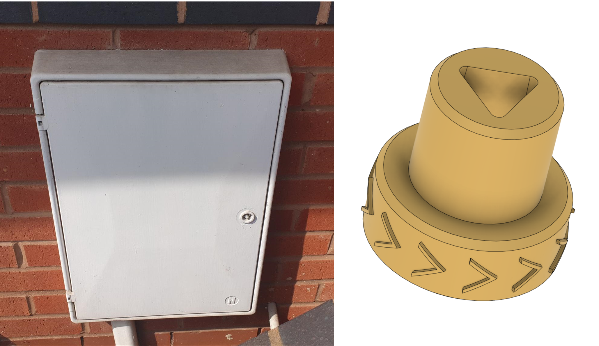 Electric Utility Meter Box Key