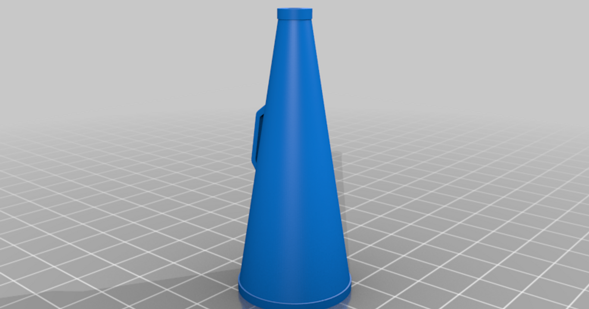 Cheerleader megaphone by probertson Download free STL model