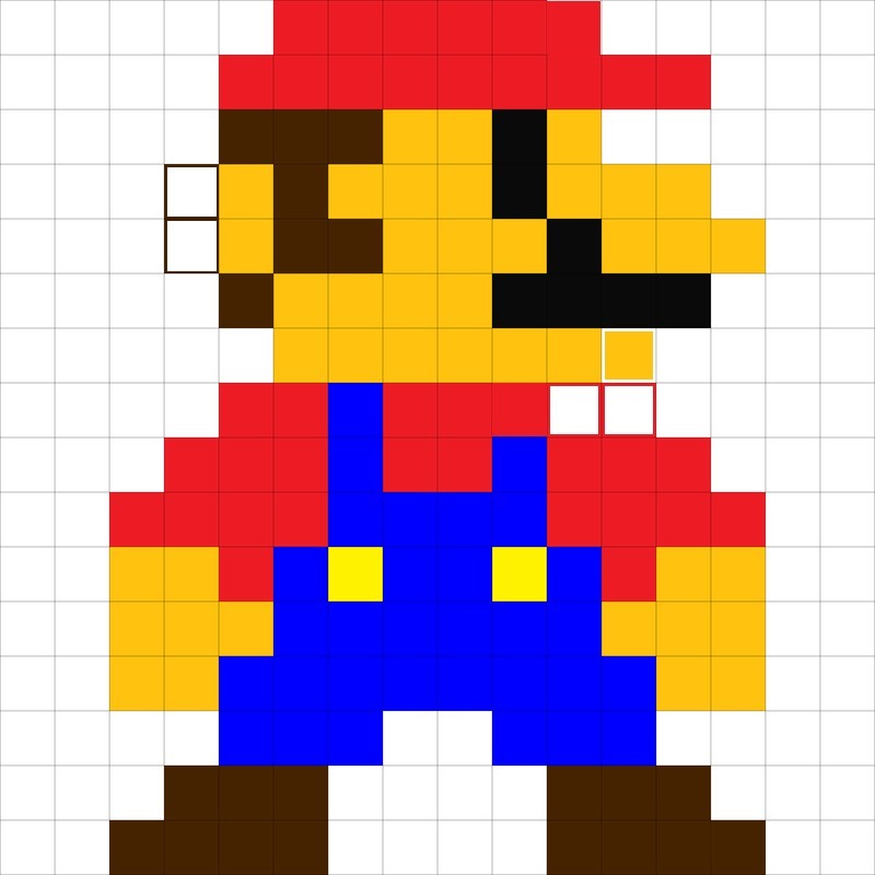 Mario 8 Bit Embossed Details by sundewzer Download free STL model