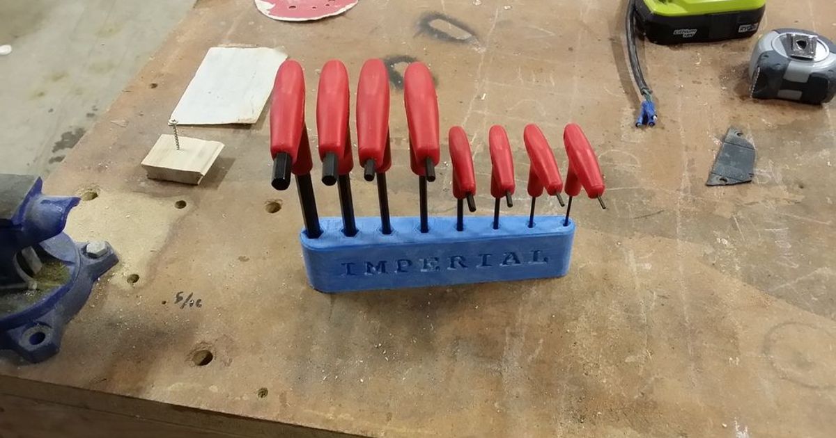 Allen Set Holder with Magnets by sundewzer | Download free STL model ...