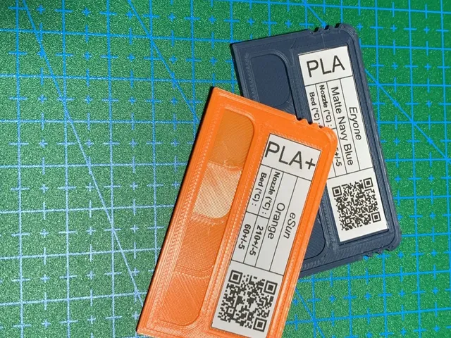 Filament swatch with label space