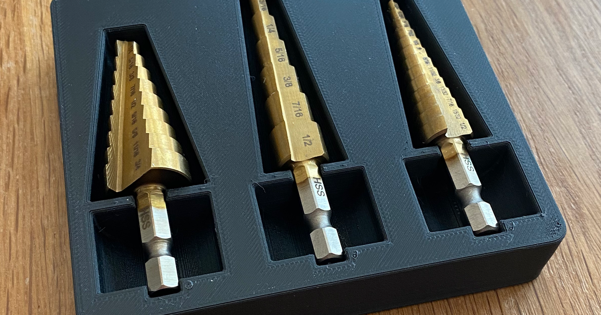 Harbor Freight / Warrior Step Bit Holder by Bryan Stansell Download