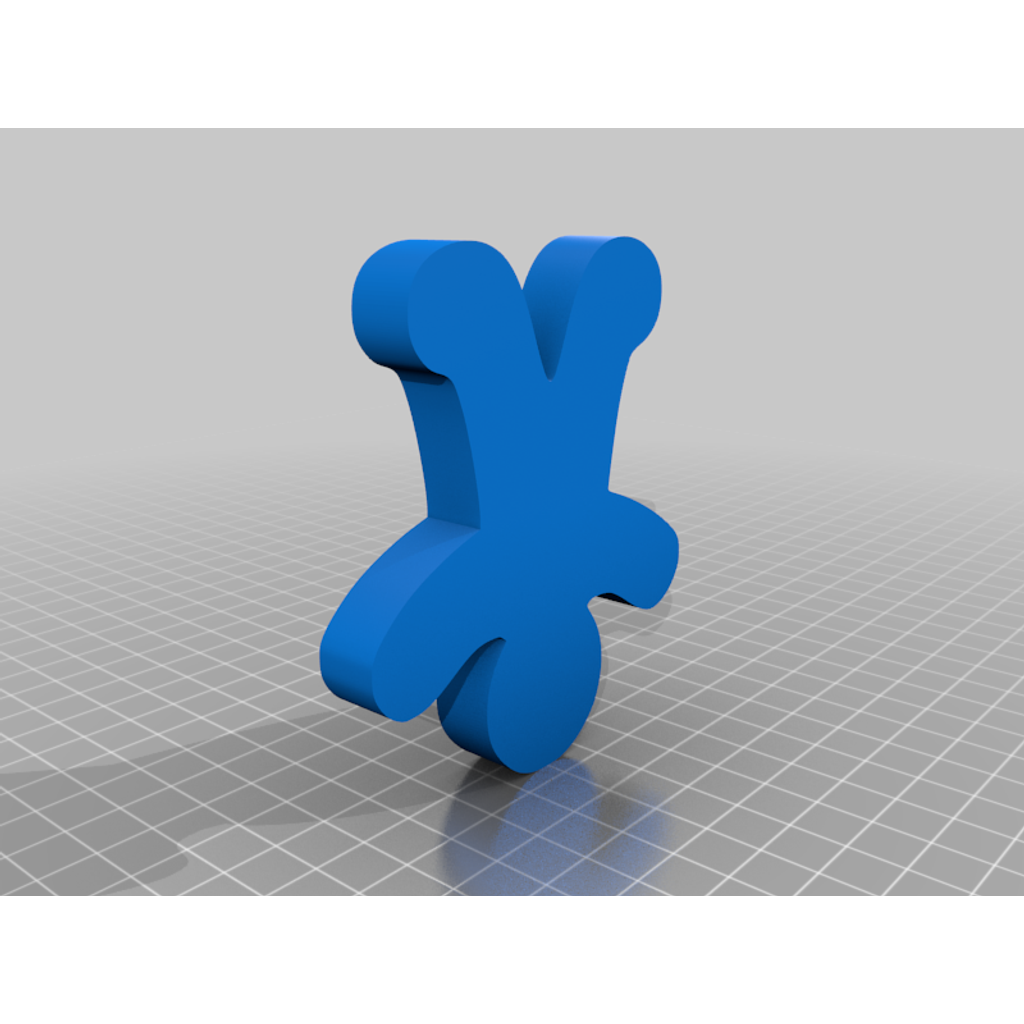 Vase mode gingerbread man cookie cutter