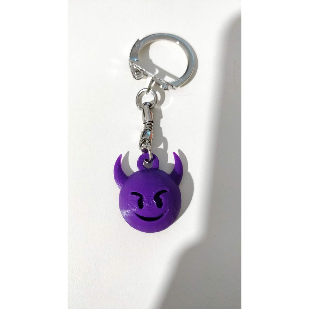Similing Devil Emoji Keychain \ Decoration