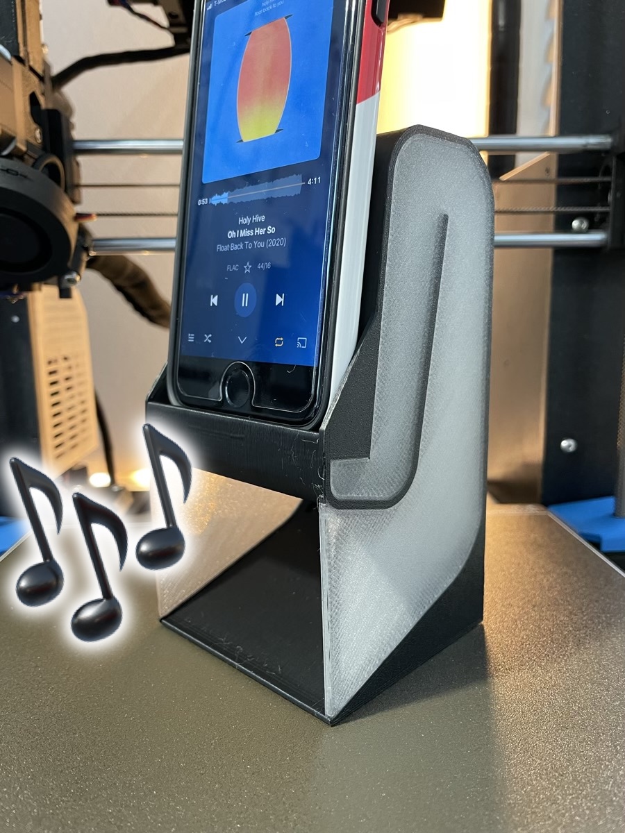 "Folded Horn" Phone Stand
