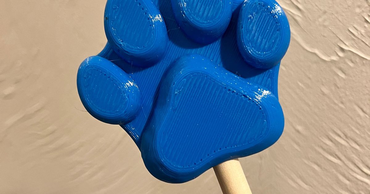 Dog Paw Back Scratcher by fuchsr Download free STL model