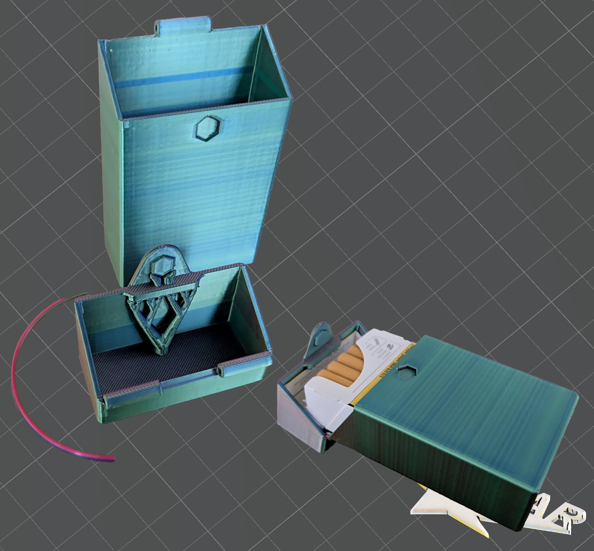 Miniatura 3 do modelo 3D Zigarettenbox / Cigarette Box
