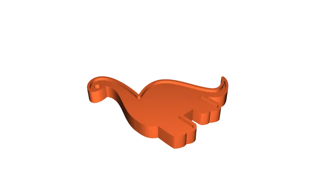 STL file Google Dinosaur Keyholder - Decorative Creative Key 🦖・3D print  model to download・Cults