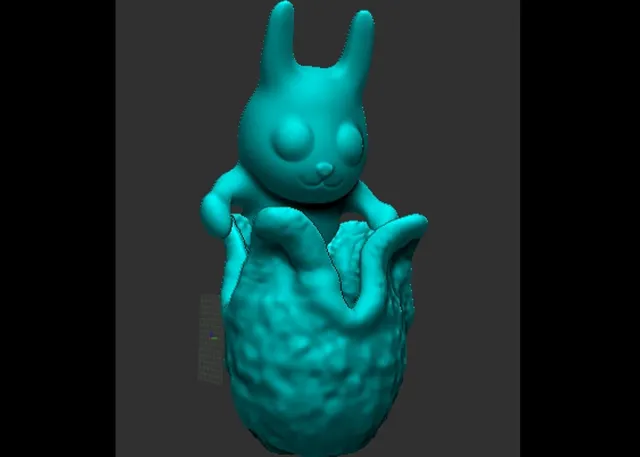 Alien Egg Cute Easter Bunny Facehugger