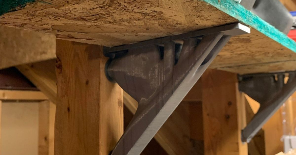 Another Generative Shelf Bracket easy print, 50+ lbs, and support