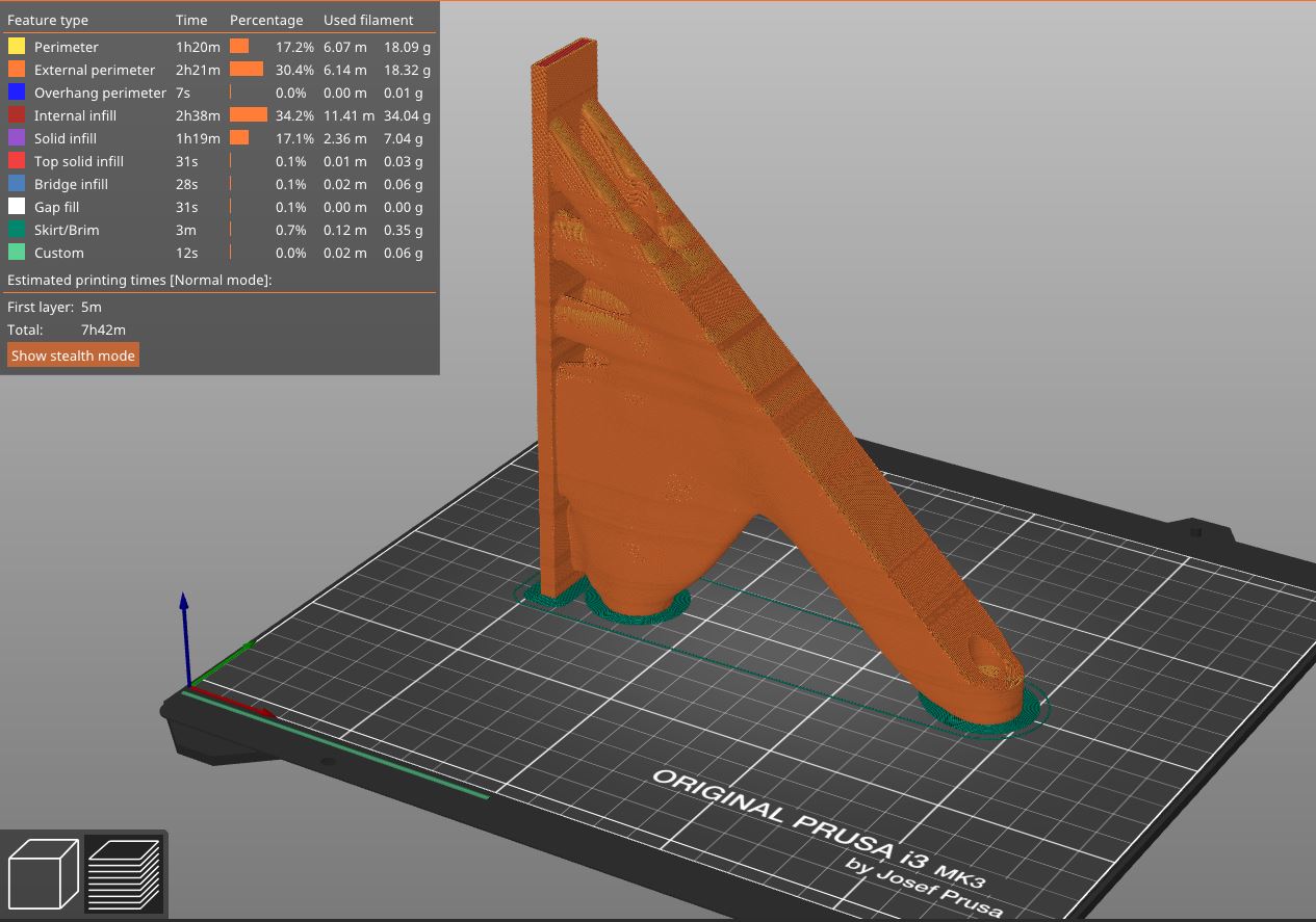 Another Generative Shelf Bracket easy print, 50+ lbs, and support