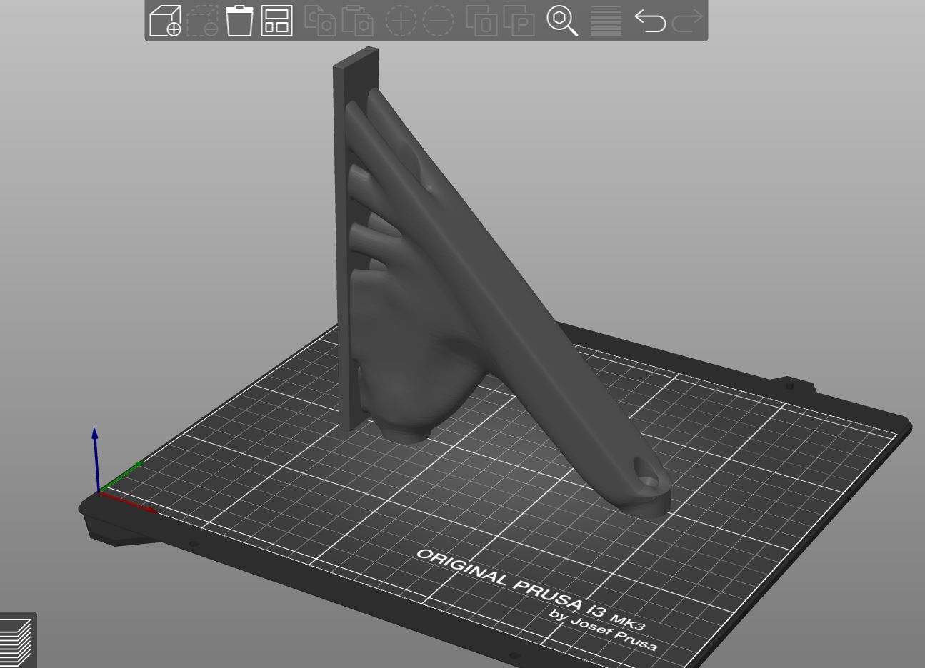 Another Generative Shelf Bracket easy print, 50+ lbs, and support