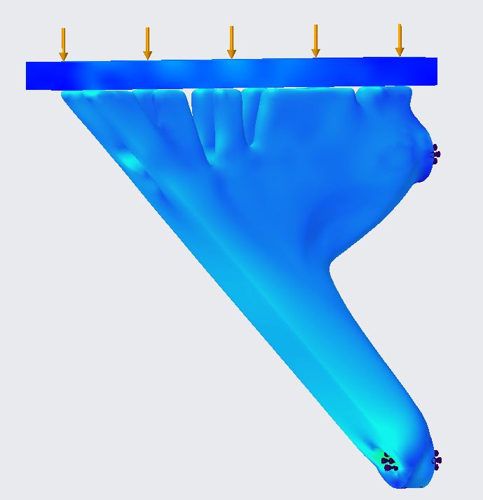 Another Generative Shelf Bracket easy print, 50+ lbs, and support
