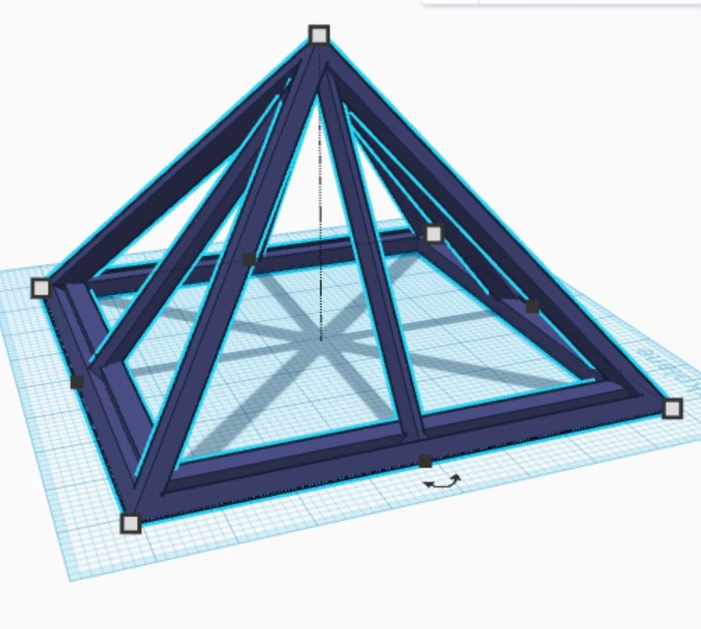 8 sided pyramid wide