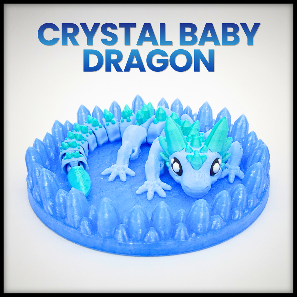 Crystal Baby Dragon with Display Base